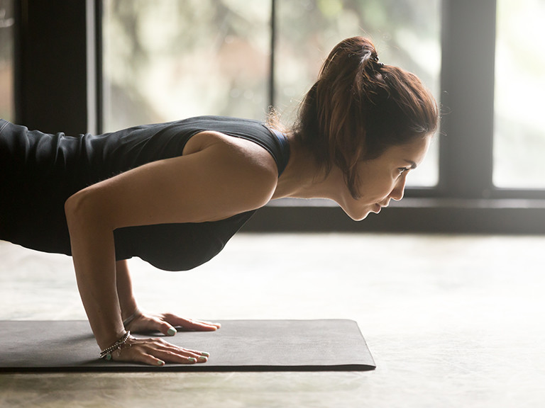 woman working out