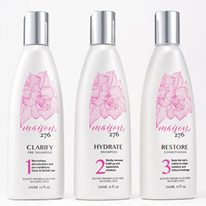 Maison 276 3-Step Clarify Hydrate and Restore Haircare Trio