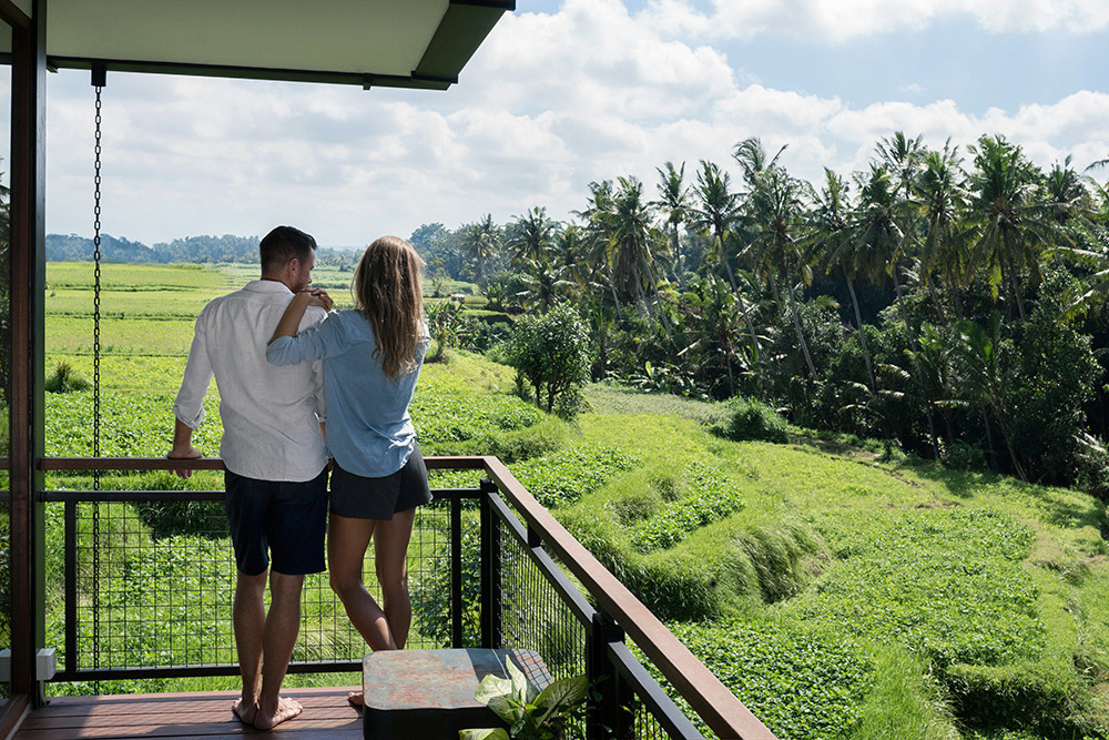 couple on a balcony