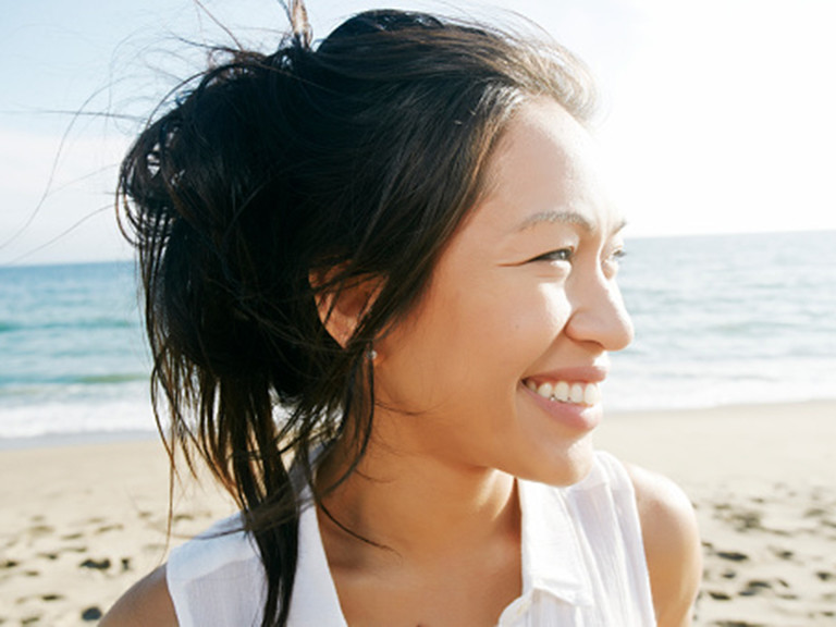photo of woman smiling